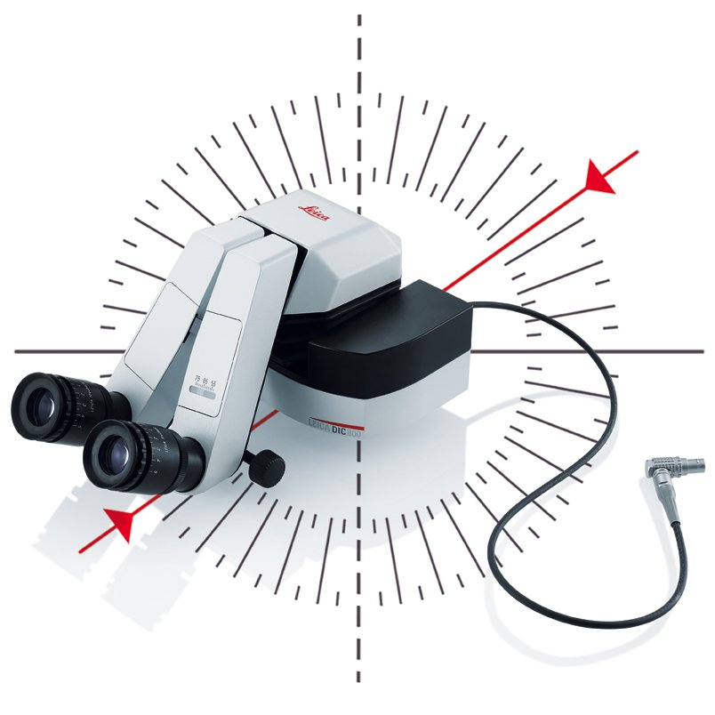 Leica DIC800 module to view imaging data directly in the microscope eyepiece 