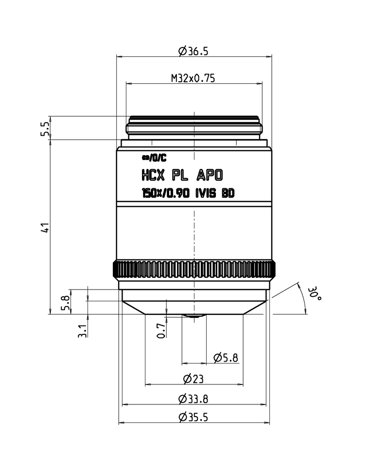 HC PL APO 150x/0,90 IVIS BD