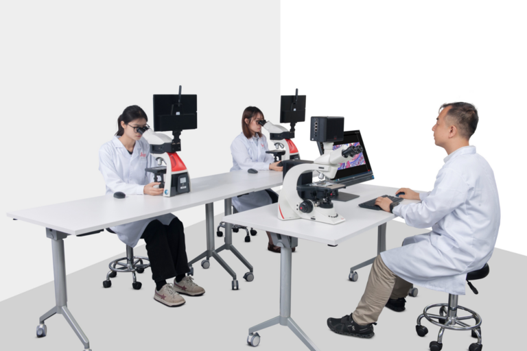 Leica EduTree Interactive Educational Microscope System use 5G WiFI communication technology,which is effectively applied to classroom teaching, ensuring a good experience of wireless interaction through stable and fast transmission.