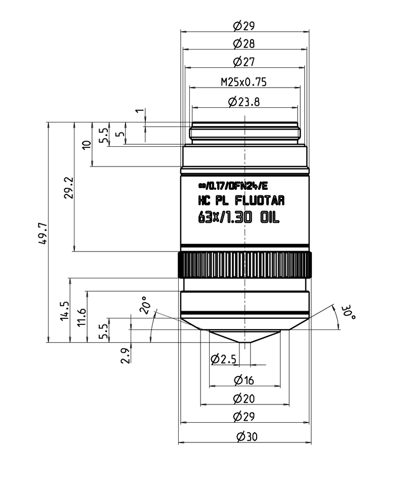 HC PL FLUOTAR 63x/1,30 OIL