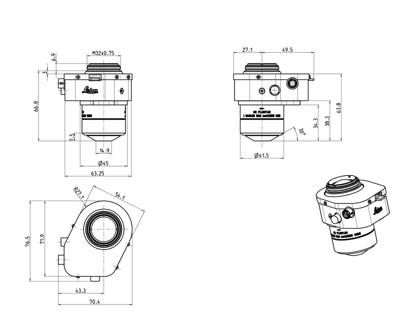 HC FLUOTAR L 16x/0,80 IMM motCORR VISIR