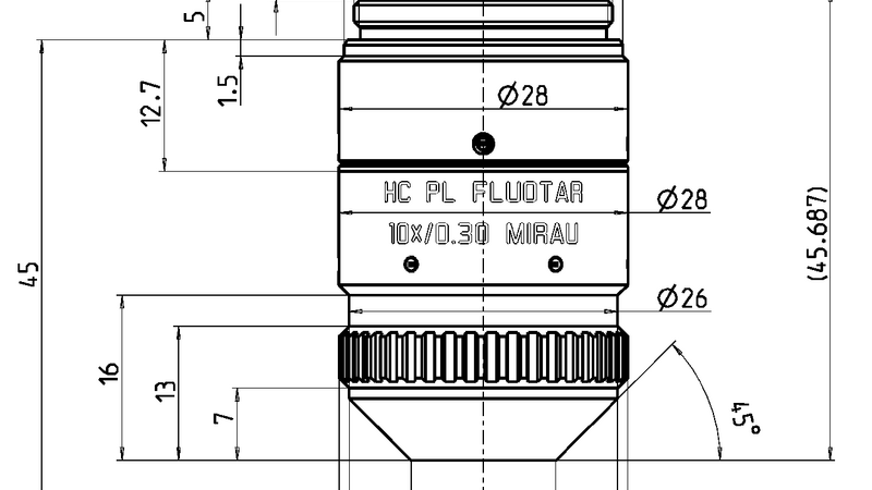 HC PL FLUOTAR 10x/0.30 MIRAU