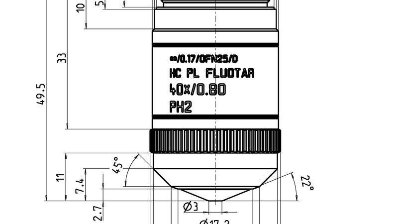 HC PL FLUOTAR 40x/0,80 PH2