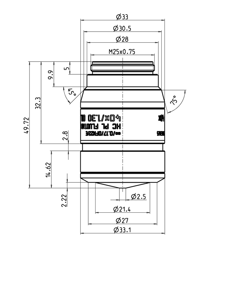 HC PL FLUOTAR (340) 40x/1,30 OIL