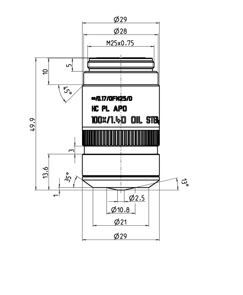 HC PL APO 100x/1,40 OIL STED WHITE