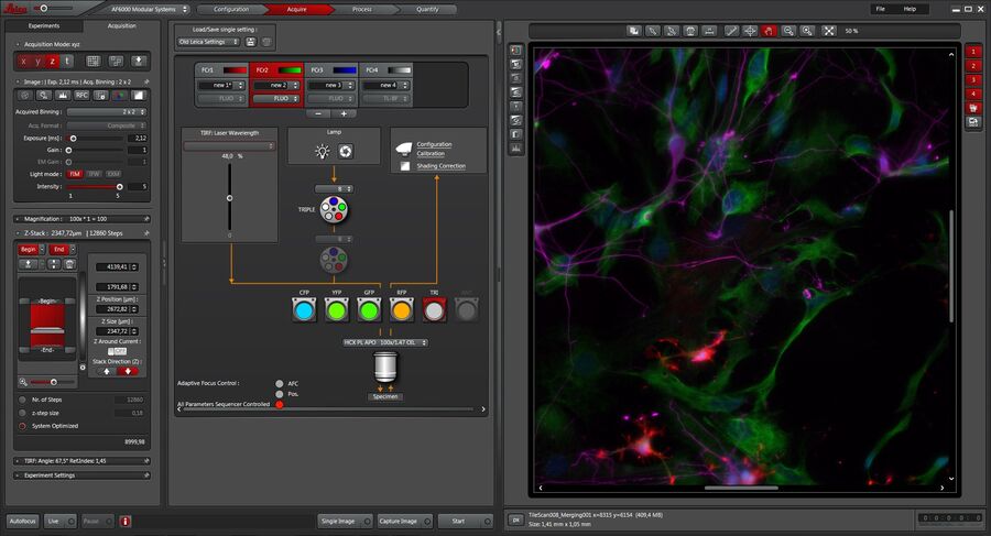 Software de microscopia LAS X