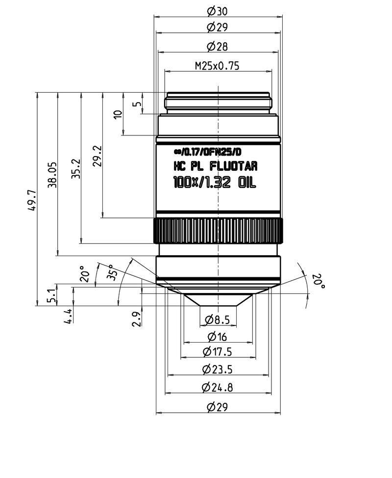 HC PL FLUOTAR 100x/1,32 OIL