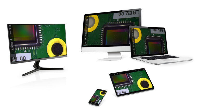 Enersight软件可直接在显示器、移动设备或计算机上操作。
