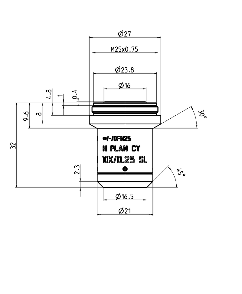 HI PLAN CY 10x/0,25 SL