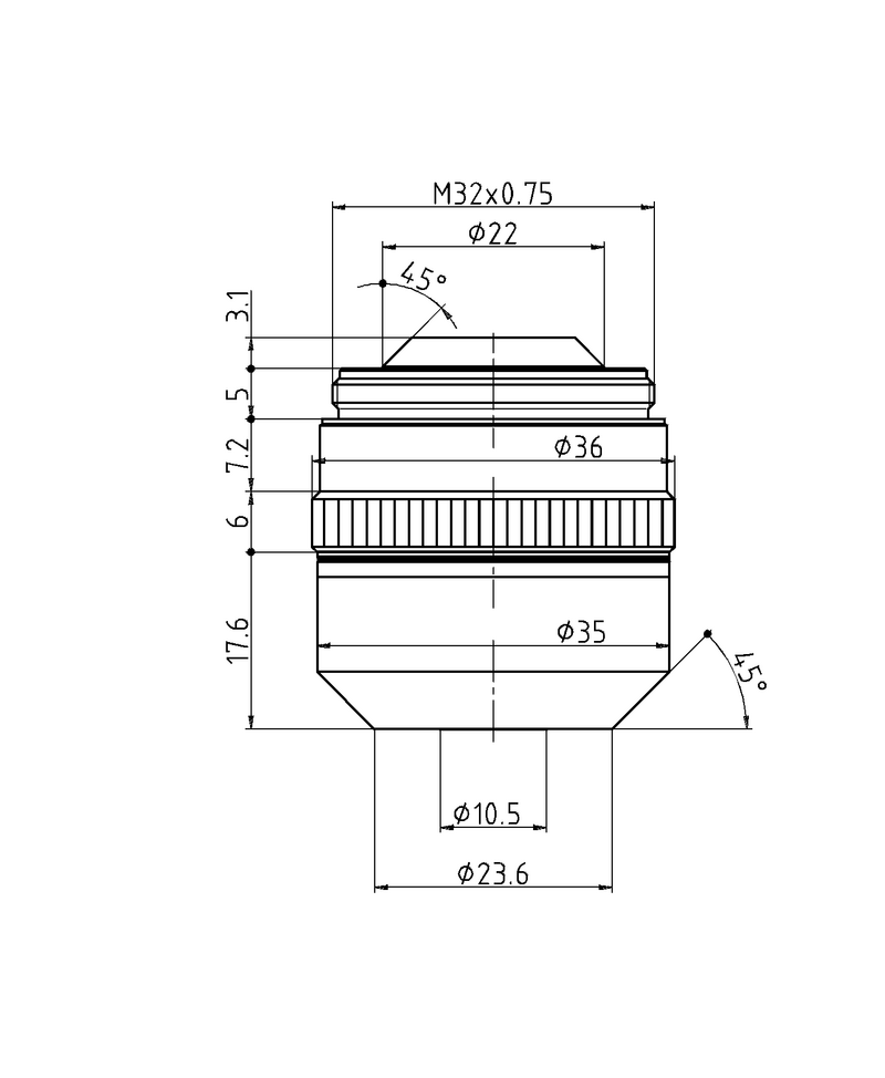 HC PL FLUOTAR 10x/0,30 BD