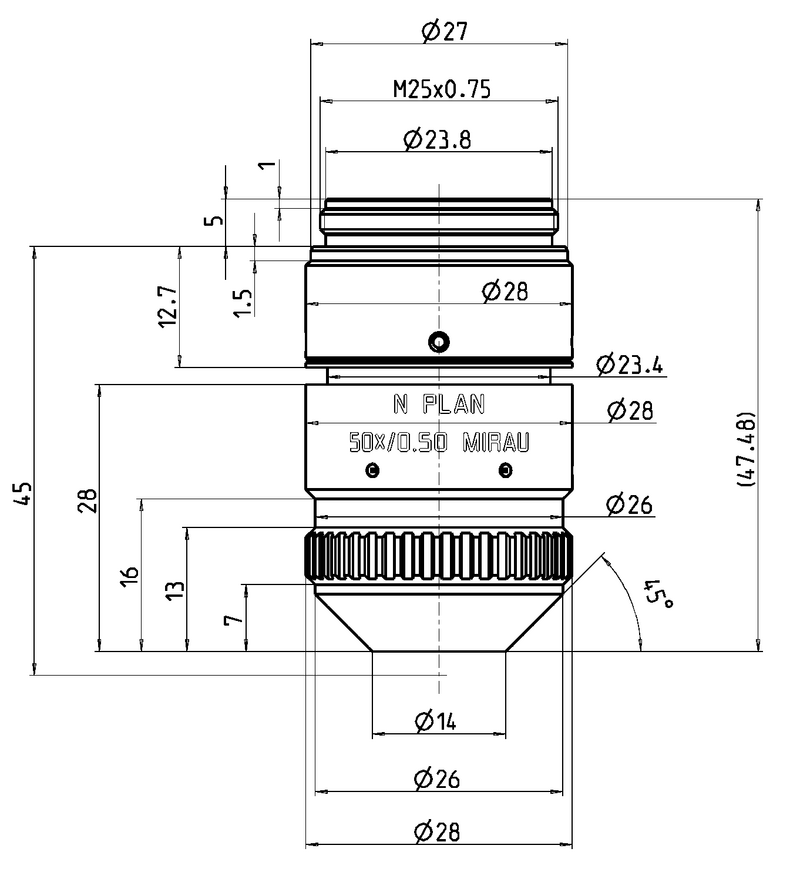 N PLAN L 50x/0.50 MIRAU