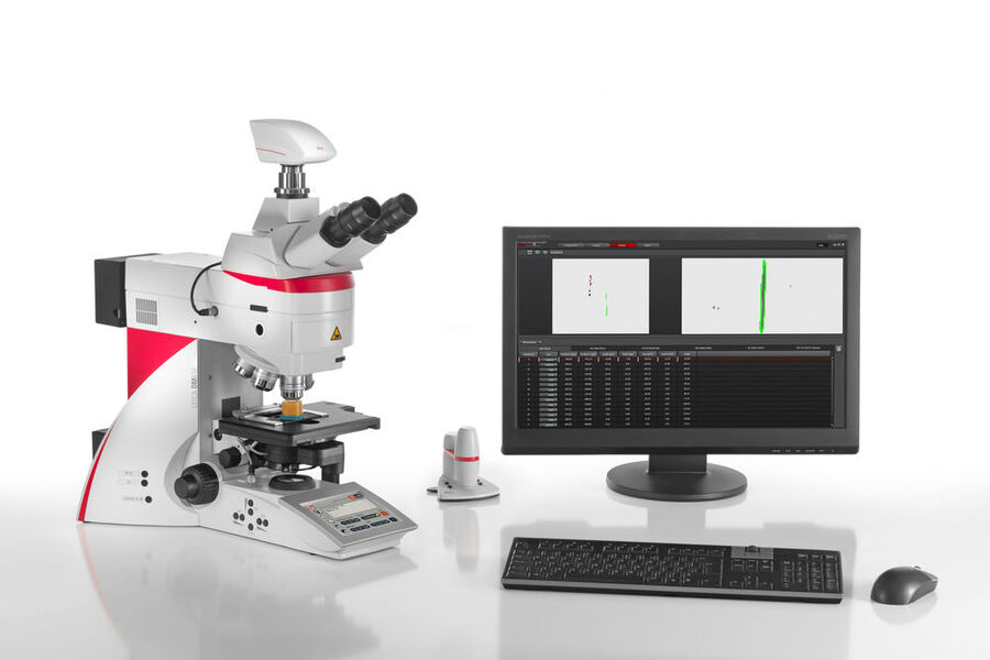 Example of a Leica image analysis solution for rating non-metallic inclusions in steel