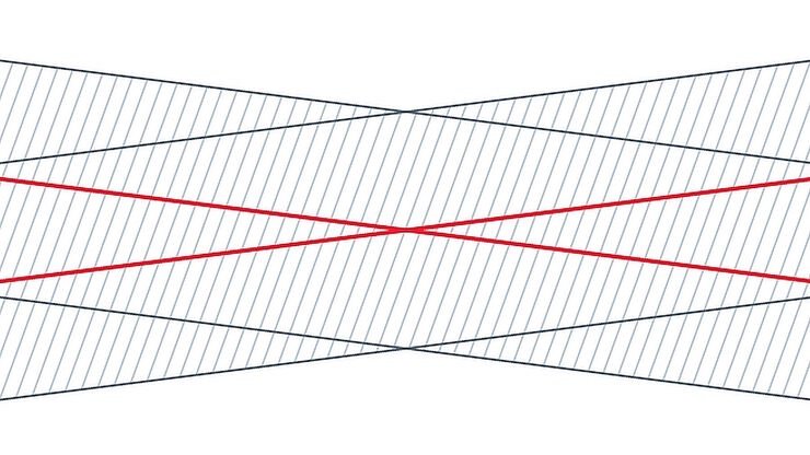 Object planes of the Greenough stereomicroscope with depth of field range. Object planes of the Greenough stereomicroscope with depth of field range.