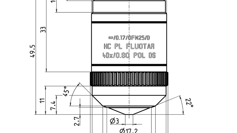 HC PL FLUOTAR 40x/0,80 POL DS