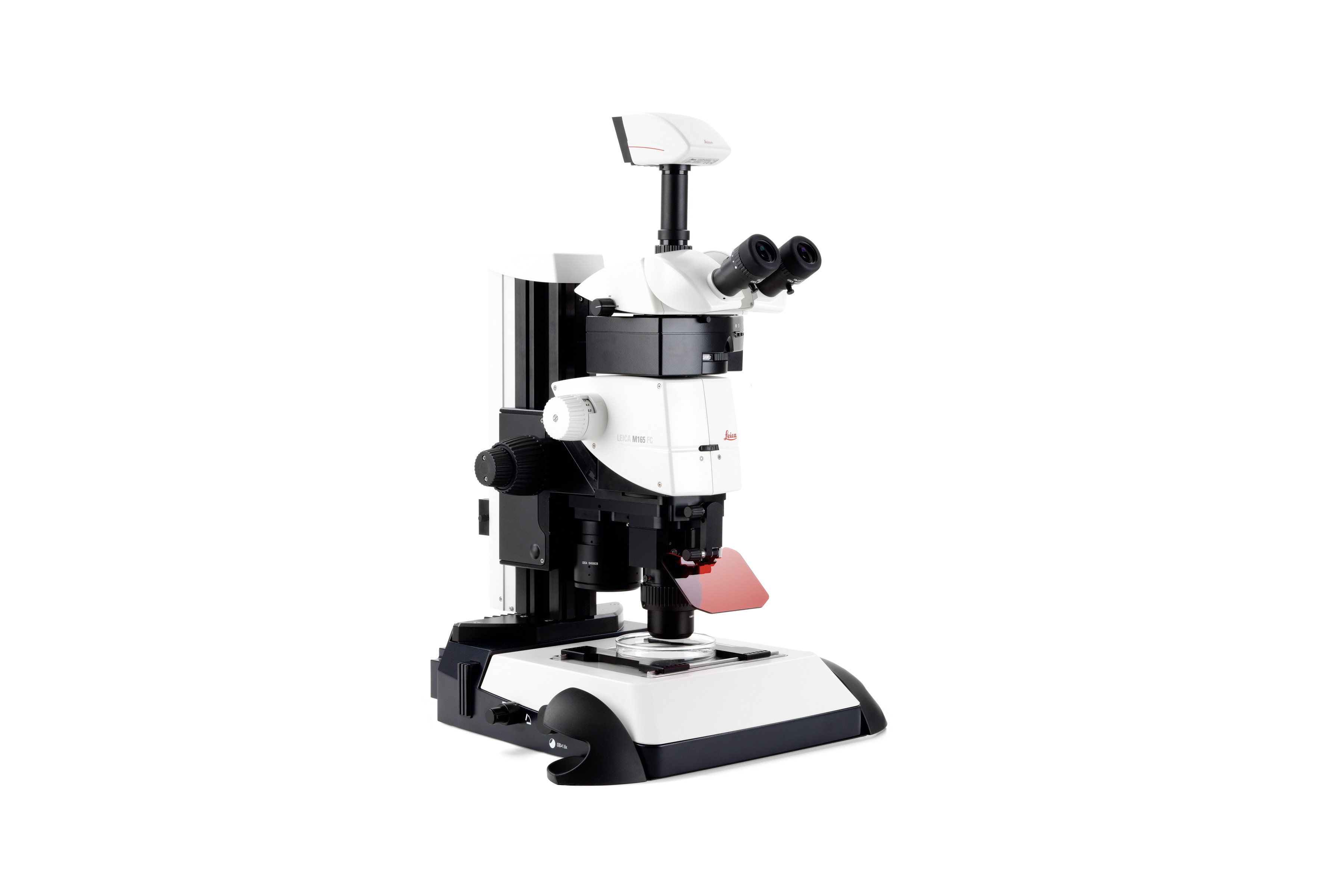 Simultaneous use of 1X stereo objective and 10X or 20X compound objective for high resolution imaging.