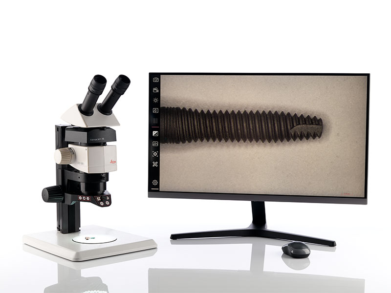M80 stereo microscope with the Flexacam i5 microscope camera.
